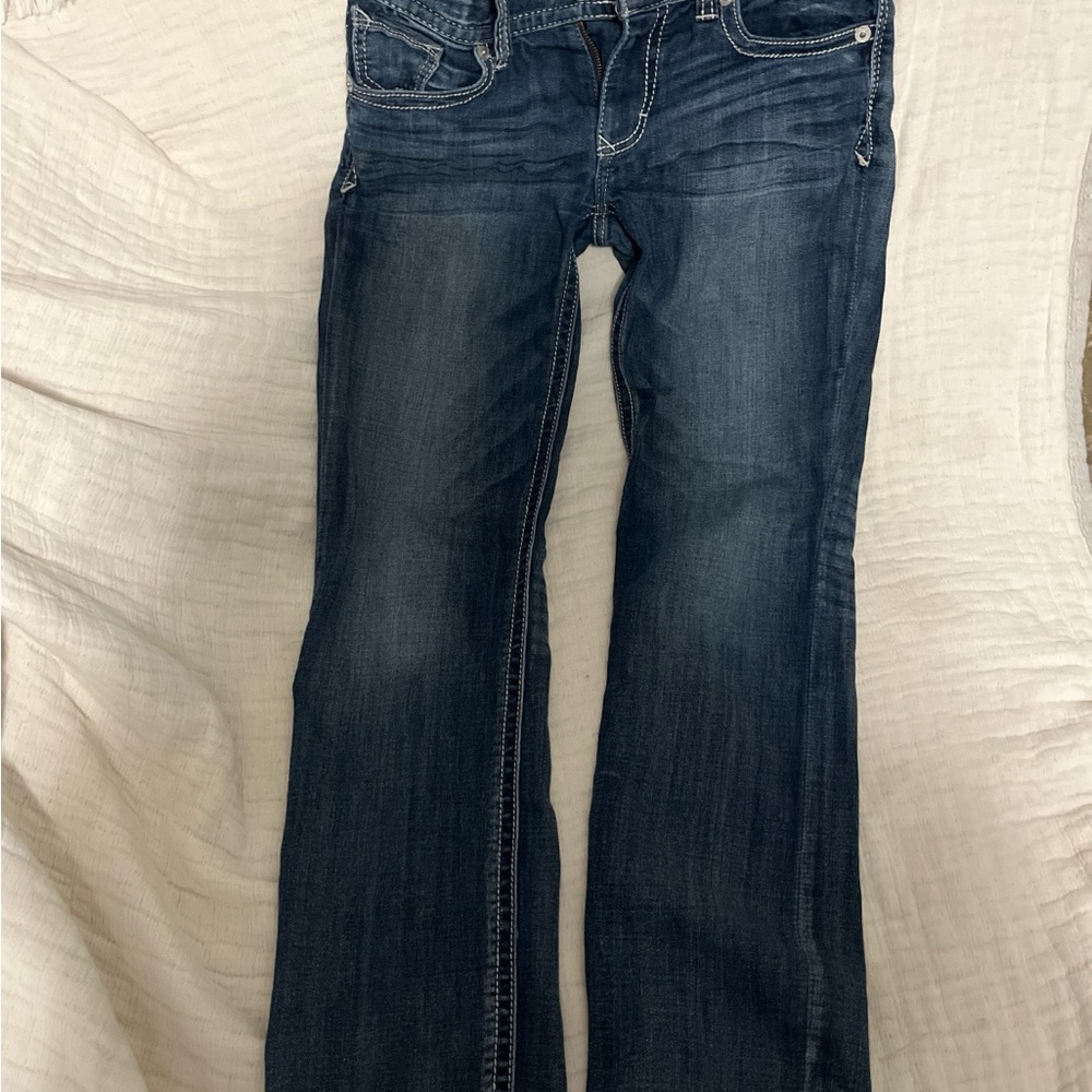 Express Women's Skinny Jeans in Dark Blue